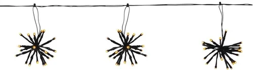 LED-Lichterkette 'Flower Curtain' 10 Cluster - Weihnachtsbeleuchtung mit 10 Clustern und 200 warmweißen LEDs. Ideal für flexible Dekorationen im Innen- und Außenbereich dank 5 m Zuleitung und IP44 Schutz.