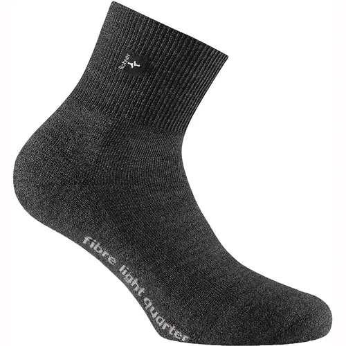 Rohner Fibre Light Quarter Socken (Größe 39 , schwarz)