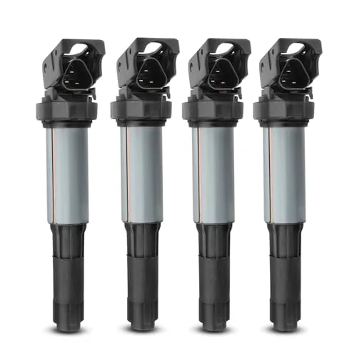 Frankberg 4x Zündspule Zündmodul Kompatibel mit E46 E90 E91 E92 E93 E39 E60 E61 F07 E63 E64 F13 E81 E82 E87 E88 F20 F21 7er X1 X3 X5 X6 Z3 Z4 M.i.n.i Replace# 12131712219