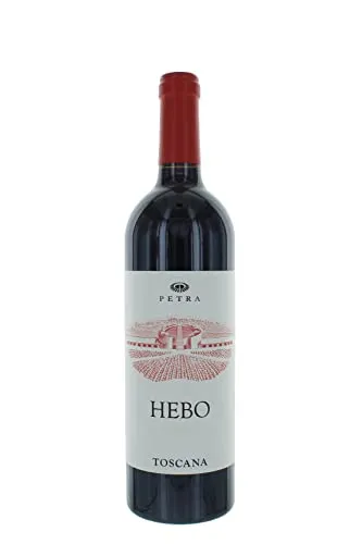 Hebo Toscana Rosso Igt Petra - Aromatischer Rotwein - Rotwein aus Suvereto mit 50% Cabernet Sauvignon, 40% Merlot und 10% Sangiovese. Verfeinert in Eichenfässern, bietet er eine harmonische Fruchtigkeit und passt perfekt zu Fleischgerichten.