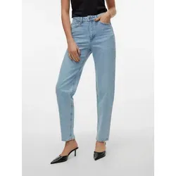 VERO MODA VMTESSA Female Mom Jeans - Hohe Taille Jeans aus 79% Baumwolle und 20% recycelter Baumwolle, perfekt für einen lässigen und nachhaltigen Look.