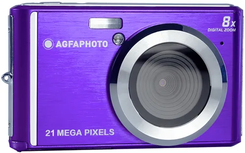 AGFA PHOTO Realishot DC5200 - Kompakte 21MP Digitalkamera - Digitale Kompaktkamera mit 21MP, 8x Digitalzoom und 2,4" LCD-Bildschirm für brillante Fotos und HD-Videos. Perfekt für den Alltag dank Lithiumbatterie und SD-Kartenunterstützung.