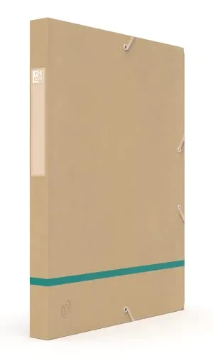 Oxford Touareg Ordnungsbox, 24 x 32 cm, Rücken 25 mm, mit elastischem Einband aus Recycling-Karte,