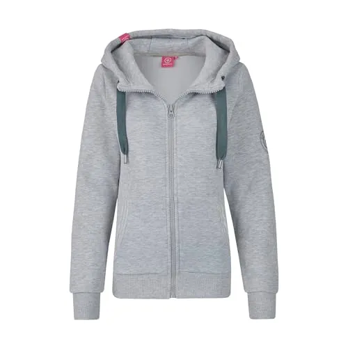 salzhaut Sweatjacke Sööte Jacke Damen - Kuscheliger Bestseller in Ice Blue - Jacke für Damen in Größe XL, weich und leicht tailliert, ideal für lässige Outfits. Perfekt für gemütliche Tage!