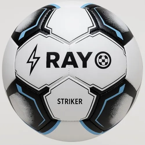 Rayo Striker 32 Panel maschinengenähter Fußball der Größe 5 | Material: TPU | Mehrfarbig | für das Training in Vereinen, Ligen und Akademien für professionelle Spiele