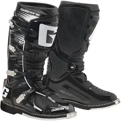 Gaerne SG-10 Goodyear Motocross Stiefel, schwarz, Größe 41 für Männer - Hochwertige Motocross-Stiefel mit Razor-Back-Pivot-System für optimalen Halt und Flexibilität. Gummigriffschutz sorgt für perfekten Grip und Wärmeschutz. Ideal für anspruchsvolle Fahrer.