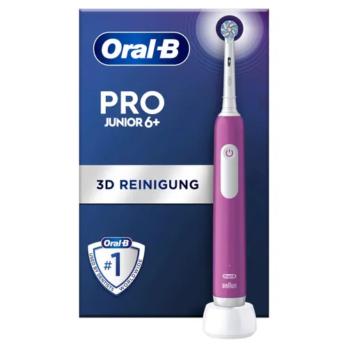 Oral-B Junior Base Purple - Elektrische Kinderzahnbürste für Kinder ab 6 Jahren, inklusive 15%-Rabatt auf Zubehör bei Rechnungsvorlage