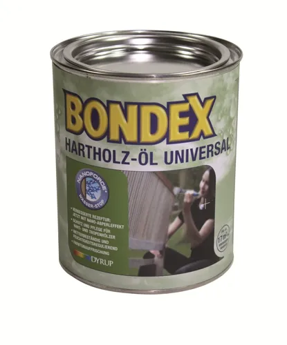 BONDEX Hartholz Öl Meranti 0,75 L - Holzöl in Meranti-Farbton, ideal für den Schutz und die Pflege von Hartholz, sorgt für eine langlebige und matte Oberfläche.