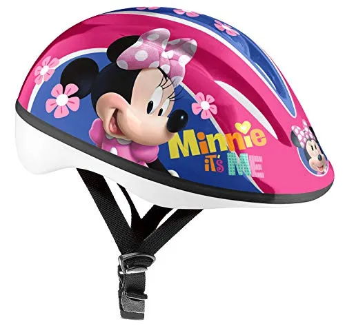 DISNEY MINNIE Helm S - Fahrradhelm für Mädchen, ideal für Skate, Fahrrad und Roller mit verstellbaren Trägern und optimalem Komfort durch internen Schaumstoff.