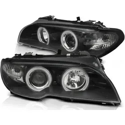 Xenon Scheinwerfer CCFL Angel Eyes für BMW 3er E46 - Frontscheinwerfer mit einzigartigen CCFL Angel Eyes, ideal für Tuning und Styling, passend für BMW 3er E46 Coupe Cabrio 03-06, verleiht Ihrem Fahrzeug einen sportlichen Look.