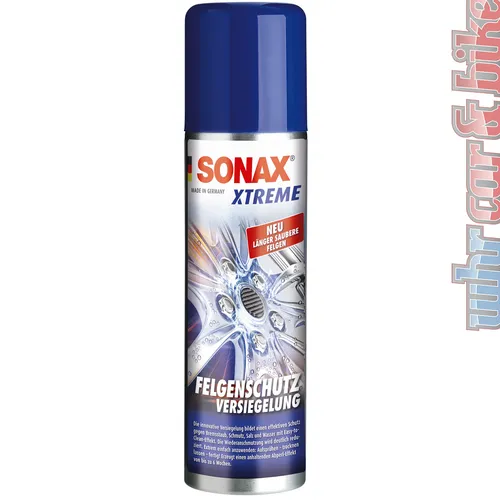 Sonax XTREME 250100 Felgenversiegelung 250ml - Autoreinigung & Pflege - Hydrophobe Schutzbarriere gegen Bremsstaub und Salz, reduziert Wiederanschmutzung und erleichtert die Felgenreinigung mit bis zu 6 Wochen Abperleffekt.