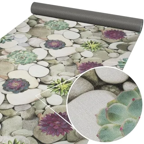 ANRO Küchenläufer Küchenteppich Teppich-Läufer pflegeleicht Läufer Flur Küche rutschfest abwaschbar Spa 100 x 65 cm