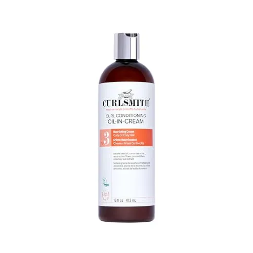 Curlsmith Curl Conditioning Oil-In-Cream 474 ml – Leave-in-Conditioner für lockiges Haar - Reichhaltiger Leave-in-Conditioner für dickes, raues und sehr trockenes Haar. Die butterartige Textur sorgt für geschmeidige Locken, ohne zu beschweren. Ideal für Styling und Pflege-Routinen.