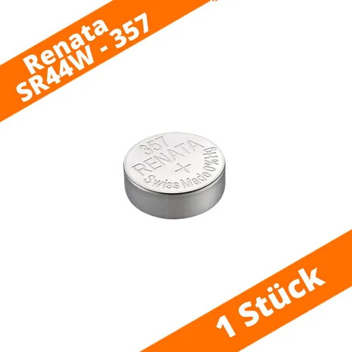 Renata 357 SR44W SR44 LR44 AG13 Uhrenbatterien Knopfzelle Silberoxid 1,55 V 1 x
