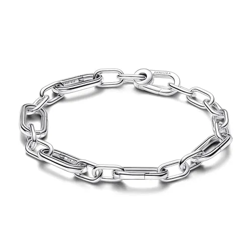 PANDORA ME Fünf Aufklappbare Links Gliederarmband aus Sterling Silber, Kompatibel ME, Größe: 17,5cm, 593363C00-3