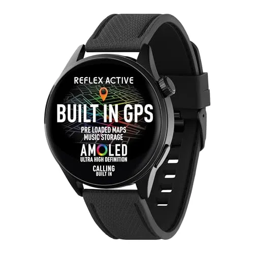 REFLEX ACTIVE Reflex Active Smart Watch Series 45 - Die Reflex Active Series 45 Sportuhr bietet integriertes GPS für präzise Trainingsverfolgung. Ideal für Sportler, die ihre Fortschritte genau im Blick behalten möchten.