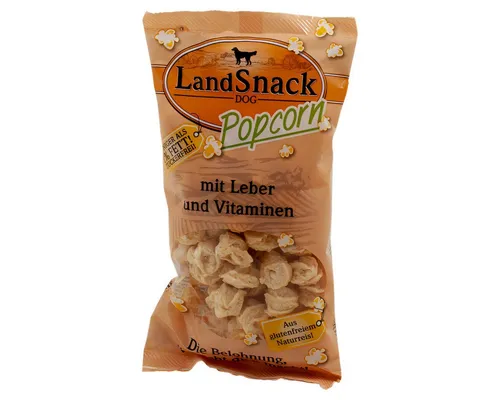 LANDFLEISCH LandSnack Popcorn mit Leber und Vitaminen 100 g, für: Hund