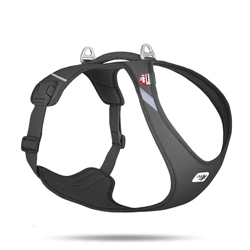 Belka Harness Air-Mesh Black 2XL - Hochwertiges Hundegeschirr für große Hunde, optimale Sicherheit und Komfort mit EASY GRIP BUCKLE und Cooling-Effekt