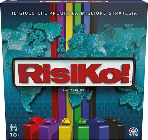 Spin Master Risiko 4 Ausgabe - Gesellschaftsspiel für spannende Strategien - Strategisches Gesellschaftsspiel für 3-6 Spieler ab 10 Jahren, fördert Denkvermögen und Teamgeist – ideal für Spieleabende mit Freunden und Familie.