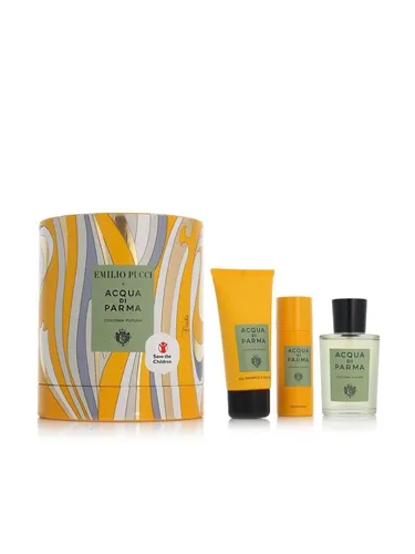 Acqua di Parma Set: Elegantes Pflege-Set für Herren - Geschenkbox mit Colonia Futura Eau De Cologne, 2-in-1 Duschgel und Deodorant Spray – ideal für eine erfrischende und luxuriöse Pflege.