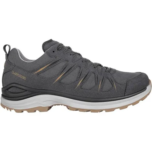 Lowa Innox Evo II GGTX Wanderschuh Grau (13) - Wanderschuhe mit Gore-Tex-Technologie: wasserdicht und atmungsaktiv, ideal für Abenteuer in jedem Terrain. Optimaler Halt und Dämpfung durch LOWA DynaU-Sohle.
