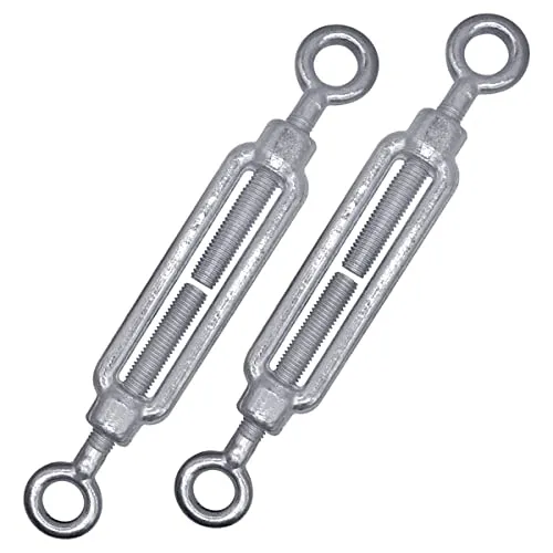 Marcopol Spannschloss M12 (2 Stück) Drahtspanner M12, verstellbare Spannschlösser Öse und Öse, Seilseilspannung Stück, M12)
