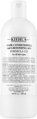 Kiehl's Hair Conditioner and Grooming Aid Formula 133 500 ml - Conditioner für seidig glatte Haare, spendet intensiv Feuchtigkeit und verbessert die Kämmbarkeit. Ideal für die tägliche Pflege oder als Leave-in-Conditioner.