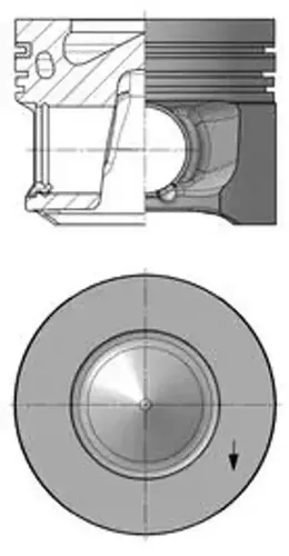 Kolbenschmidt Kolben 41264600 - Hochwertiger Kolben für zuverlässige Motorleistung, ideal für PKWs und Nutzfahrzeuge.