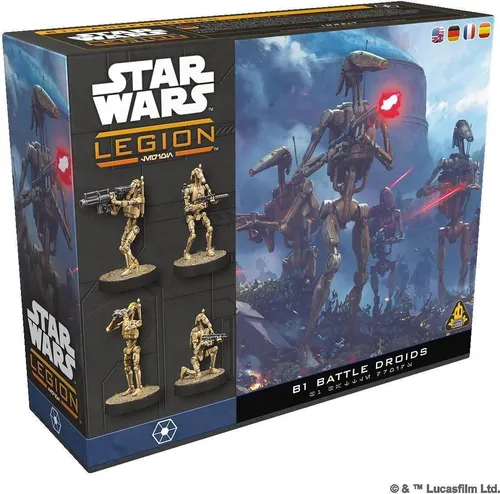 Star Wars Legion - B1 Kampfdroiden Erweiterung - Erweitern Sie Ihre Star Wars™: Legion Sammlung mit der B1 Kampfdroiden Erweiterung. Enthält detailreiche Miniaturen, Einheitenkarten und neue taktische Möglichkeiten für packende Spiele!