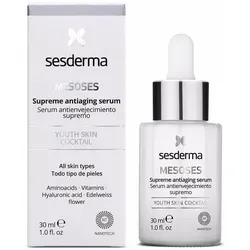 Sesderma Mesoses Serum Supreme - Antiaging Serum 30 ml - Sonstige Gesichtspflegeartikel mit Hyaluronsäure für intensive Feuchtigkeit. Ideal für alle Hauttypen ab 30, revitalisiert und schützt vor Umwelteinflüssen.