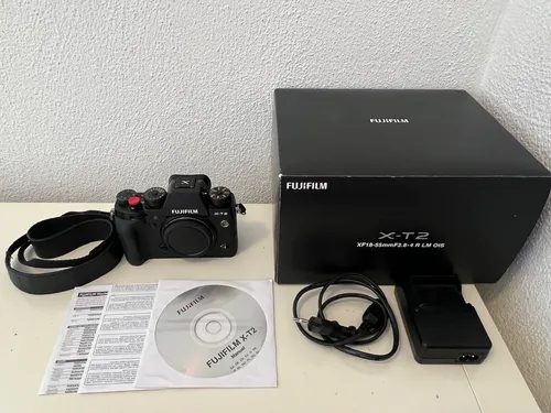 Fujifilm X-T2 - Spiegellose Systemkamera in Schwarz - Spiegellose Systemkamera mit weniger als 100 Auslösungen, 24.3 MP Auflösung und 1080p Full HD-Filmaufnahmen – ideal für kreative Fotografie.