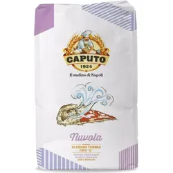 Farina Molino Caputo Nuvola Pizza Napoli Pizzamehl 25kg - Teffmehl für leichten Teig, 100% natürliches Mehl Typ 0, ideal für die Zubereitung authentischer neapolitanischer Pizza.