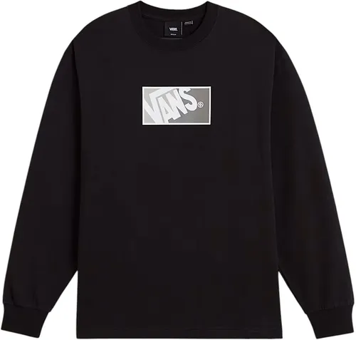 VANS ORIGINAL STANDARDS BLOCKED BOX Longsleeve 2026 - Schwarz/Drizzle - M - Stylisches Langarmshirt aus 100 % Baumwolle mit klassischem Rundhalsausschnitt. Ideal für lässige Outfits und den täglichen Einsatz, bietet es Komfort und Qualität.