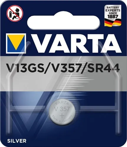 100X Varta 38494 Professional Electronics SR44 (V13GS/357), 1 Stk. Blister - Sil