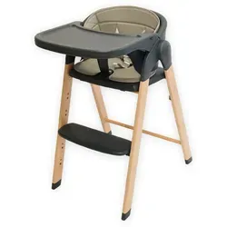 Bo Jungle Grow with Me Hochstuhl bis 110kg - Verstellbarer Kinderhochstuhl mit 5-Punkt-Sicherheitsgurt, klappbar und langlebig – ideal für Kinder ab 6 Monaten bis 110 kg.