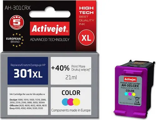 Activejet Hp 301xl Tintenpatrone Mehrfarbig Mehrfarbig One Size