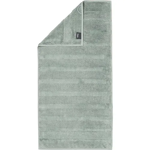 Cawö Handtücher Noblesse2 Uni 1002 Nordic Green - 470 - Duschtücher in zeitlosem Design, extraflauschig durch Velours-Streifen, pflegeleicht und trocknergeeignet, 100% hochwertige Baumwolle, Made in Germany.