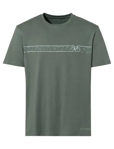 Vaude Herren Cyclist V T-Shirt (Größe M, grün) - Stylisches Bio-Baumwollshirt für Herren, ideal fürs Biken und die Freizeit, umweltfreundlich und bequem