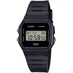 CASIO G-SHOCK THE ORIGIN Skeleton - F-91WB-1AEF Armbanduhr - Armbanduhren für Unisex Erwachsene, stoßfest und mit Alarmfunktion – das ideale Accessoire für sportliche und lässige Outfits!