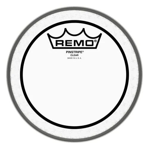 Tom-Fell Remo Pinstripe Clear PS-0306-00 - Hochwertiges Schlagzeugfell - Felle für Schlagzeuge, bietet einen warmen Klang und ausgezeichnete Ansprache für professionelle Musiker.