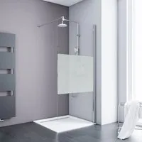 Schulte Walk In 100 x 190 cm Alexa Style 2.0 - Duschabtrennungen & -kabinen, modernes Design mit einfacher Reinigung für ein stilvolles Bad