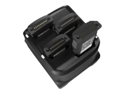 Zebra 4-slot Battery Charger - Effizientes Laden für MC93 Modelle - Barcodescanner Zubehör, ideal für den schnellen Austausch und die gleichzeitige Aufladung von bis zu 4 Batterien.