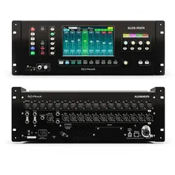 Allen & Heath SQ-Rack - 19-Zoll I/O-Rack mit 96 kHz Verarbeitung - Professionelles 19-Zoll-Rack mit 48 Eingangskanälen, 8 Effekt-Engines und benutzerfreundlichem 7-Zoll Touchscreen. Ideal für Live- und Studioanwendungen.
