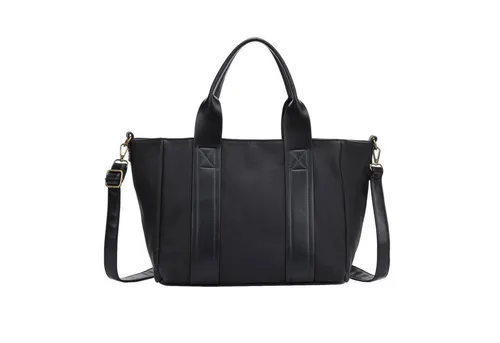 ITALYSHOP24 Schultertasche DAMEN TASCHE Shopper Handtasche Business Umhängetasche Freizeittasche, CrossOver Tote Bag Aktentasche Henkeltasche Leder Optik City Bag Reise