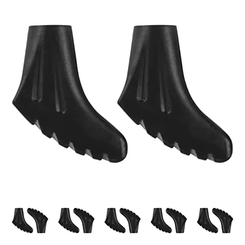 Nordic Walking - Trekking Pads - 12 Stück / 6 Paar - für alle gängigen Modelle - Gelände und Asphalt - Pads für Nordic Walking Stöcke (12 Stück / 6 Paar)