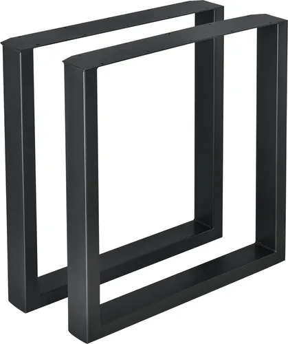 [en.casa] Esstischgestell Makers 2er-Set - Möbelfüße aus pulverbeschichtetem Stahl, ideal für individuelle Möbelprojekte – robust, pflegeleicht und mit einfachem Montagepaket.