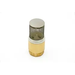 Fußventil DN25 1" 33,3mm Messing Saugfilter Saugkorb Ansaugfilter Saugleitung