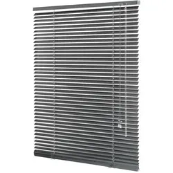 ventanara Jalousie Alujalousie ohne Bohren Jalousie Klemmfix Jalousette inkl. Klemmträger grau 80 cm x 130 cm