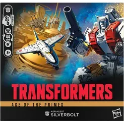 Transformers Age of The Primes Commander-Klasse Aerialbot Silverbolt Action-Figur - Actionfiguren für Kinder - 17,5 cm große, verwandelbare Aerialbot Silverbolt Figur mit Jet-Thruster und beweglichen Teilen für actionreiche Spielmöglichkeiten.