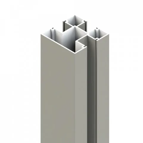 Osmo Aluminiumpfosten Typ D Grau 7x7x200 cm - Robuster Aluminiumpfosten Typ D für Zaunanlagen, einfach zu montieren. Ideal für stabilen Halt und vielseitige Gestaltung Ihrer Außenbereiche.